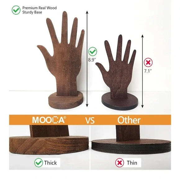 Real Wooden Hand Jewelry Display~NWT - Picture 5 of 11